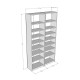 Asra K-10 Sapphire Oak Color Bookshelf