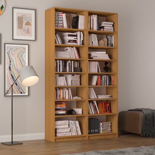 Asra K-14 Bookcase African Walnut Color