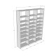 Bookcase Asra K-20 White Color