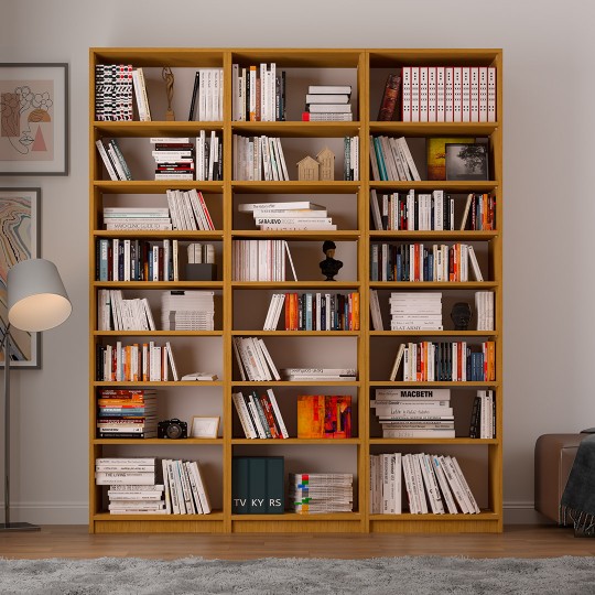 Asra K-25 Bookcase in African Walnut Color