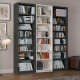 Asra K-28 Dark Gray & White Color Bookshelf