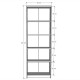  Asra trend 5 Shelf Bookcase Anthracite-Grey Asra - K002