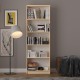 Asra Trend 5 Shelves Bookshelf Study Room Office Modern Decorative Bookshelf Maple Wood