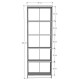 Asra Trend 5 Shelves Bookshelf Study Room Office Modern Decorative Bookshelf Maple Wood