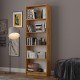 Asra Trend 5 Shelf Bookcase Study Room Office Modern Decorative Bookshelf Petra