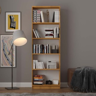 Asra Trend 5 Shelf Bookcase Study Room Office Modern Decorative Bookshelf Petra