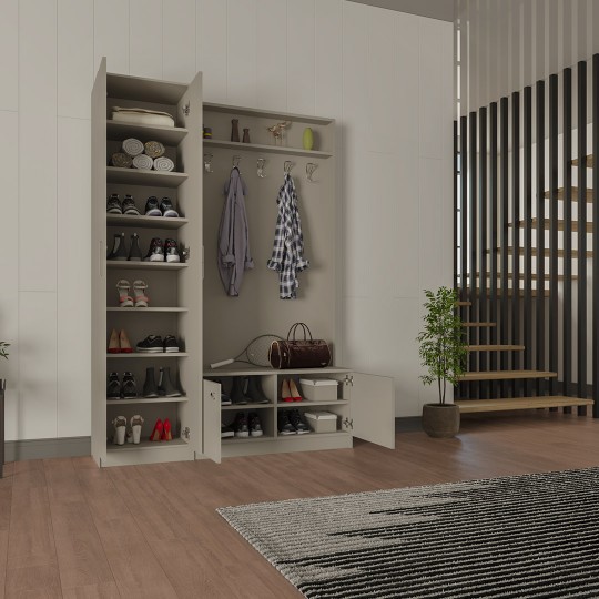 Wardrobe & Coat Rack Asra V-08