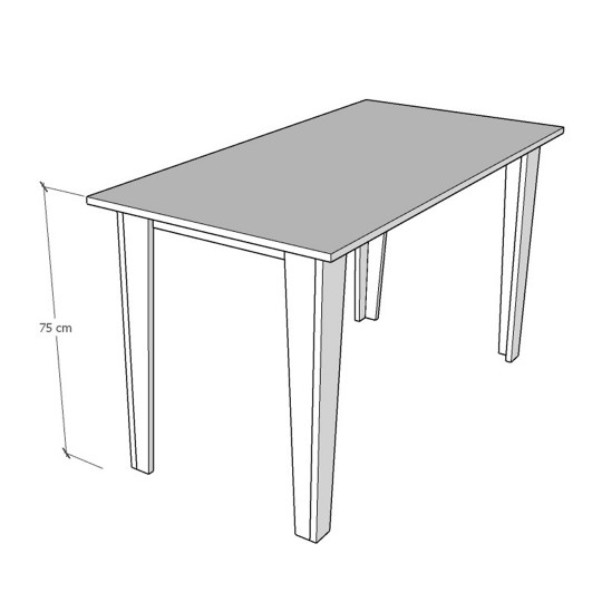 Dining Table M001 Ash Gray