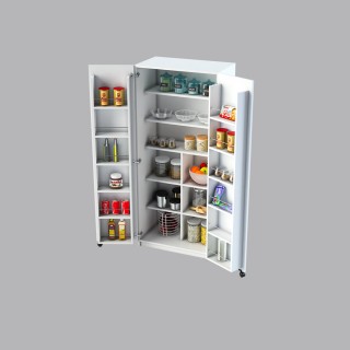 Kitchen Pantry Cabinet White MK-01