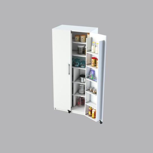 Kitchen Pantry Cabinet White MK-01