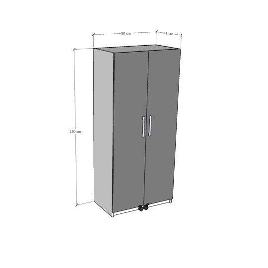 Kitchen Pantry Cabinet White MK-01