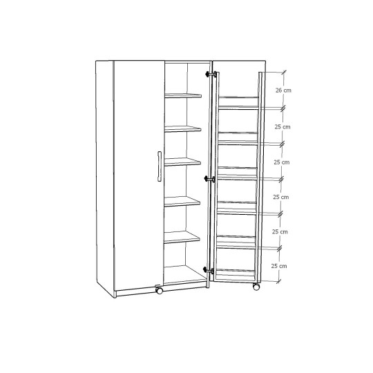 Folding Table & Kitchen Cabinet Set on Sale KM-08 + MK-01