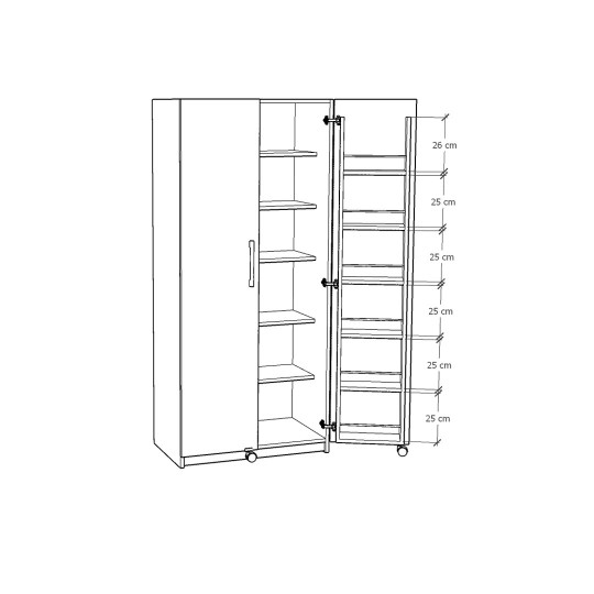 Folding Kitchen Table & Pantry Cabinet Set on Sale  KM-07 + MK-04