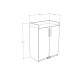 Promotional Folding Table & Pantry Cabinet Set KM-15 + MK-11