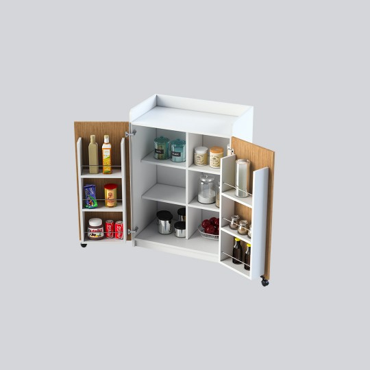 Promotional Folding Table & Pantry Cabinet Set KM-16 + MK-13