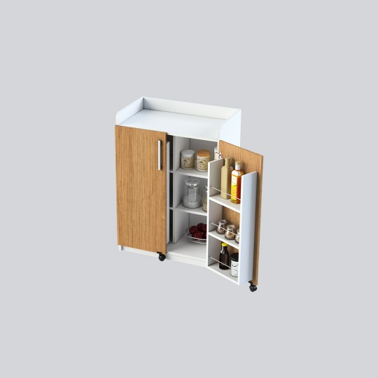 Folding Table & Pantry Cabinet Set KM-20 + MK-13