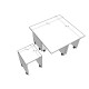 Coffee Table White-OS-17