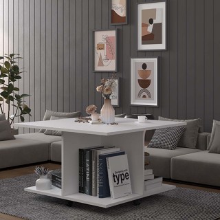 Coffee Table White-OS-09