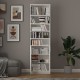 White Covered Bookcase Asra Trend K-31