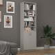 Ash Gray Hinged Bookcase Asra Trend K-33