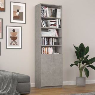 Retro Gray Covered Bookshelf Asra Trend K-37