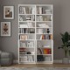 White Covered Bookcase Asra Trend K-39