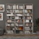 Dark Ash Gray Covered Bookcase Asra Trend K-52