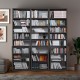 Dark Grey Covered Bookshelf Asra Trend K-57