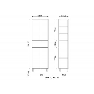 Bathroom Cabinet Antares & White