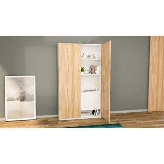 Home Office Cabinet and Desk White & Legnona