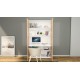 Home Office Cabinet and Desk White & Legnona