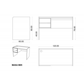 White & Office Grey & Dark Grey table