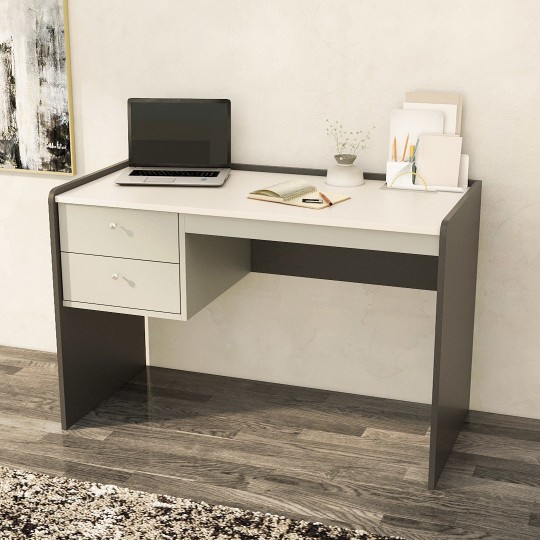 White & Office Grey & Dark Grey table