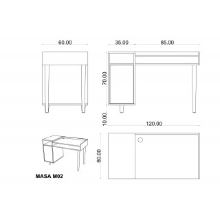  White & Variolatte Table