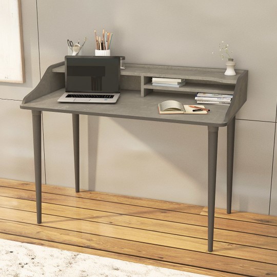  Table Retro Silver & Dark Gray