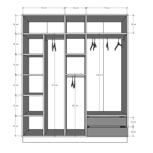 Wardrobe Asra Trend G-20