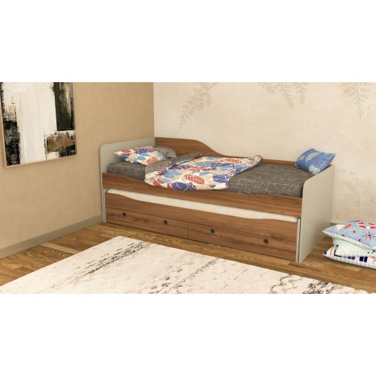 Extendable Bed Mist Gray & Navaro