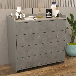 Chiffonier Metallic Grey & Retro Silver