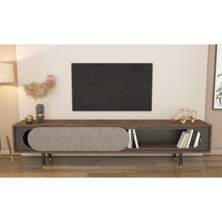 TV Unit Retro Stone & Retro Bronze & Dark Grey