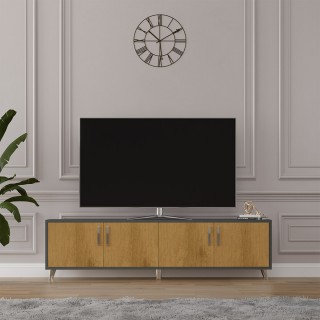 TV Unit in Dark Grey & Petra T-05