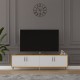 TV Unit White & African Walnut T-06