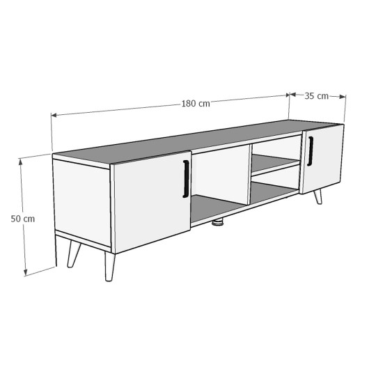 TV Unit White T-09