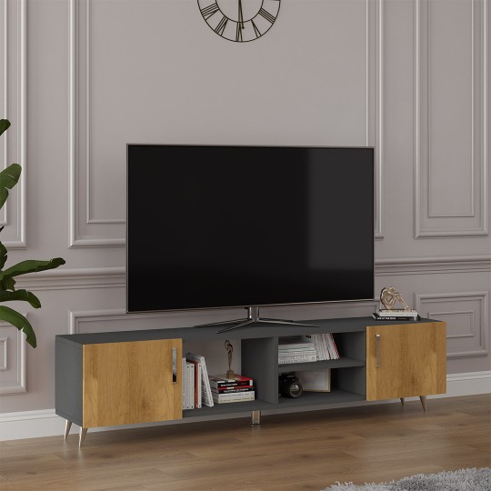 TV Unit Dark Grey & Petra T-13