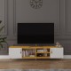 TV Unit White & African Walnut T-14