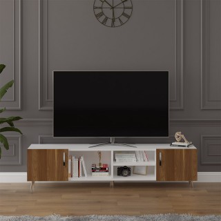 TV Unit White & Walnut T-16