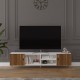 TV Unit White & Walnut T-16