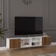 TV Unit White & Walnut T-16