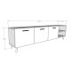 TV Unit White T-18