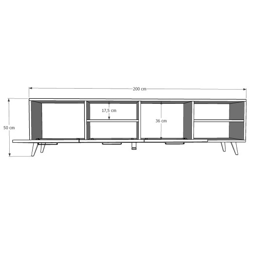 TV Unit White T-18