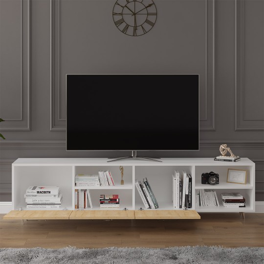 TV Unit Safir Oak & White T-19